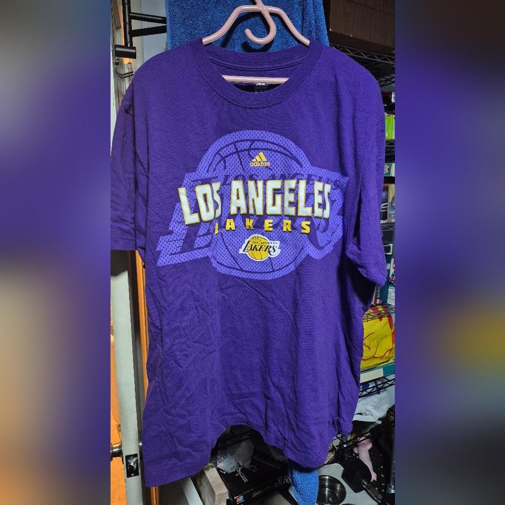 Adidas Purple Los Angeles Lakers Kids T-Shirt